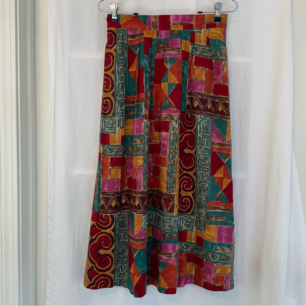 Requirements Colorful Geometric A-Line Skirt